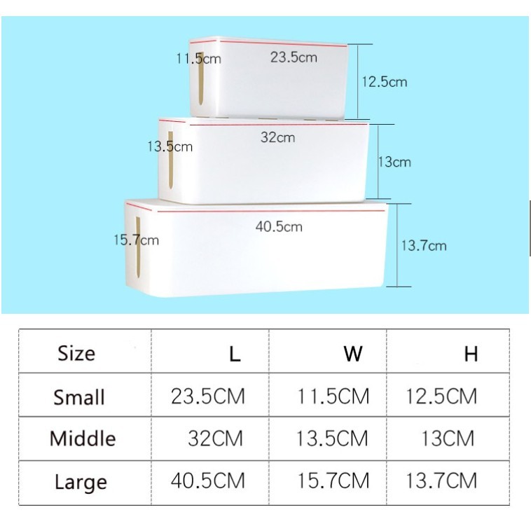 JSF Hộp nhựa ABS đựng ổ cắm điện/dây sạc điện thoại chống cháy, Đế Kẹp Dây Cáp Sắp Xếp Gọn Gàng Trên Bàn Làm Việc Dán Kẹp Cố Định Chống Rối Cáp Sạc Dây Chuột Bàn Phím, Dây đai buộc cáp, sắp xếp gọn dây cáp USB, Giá Đỡ Điện Thoại / Dây Cáp Sạc / Tai Nghe