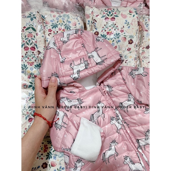 Body phao lót lông lót nỉ siêu ấm cho bé trai bé gái