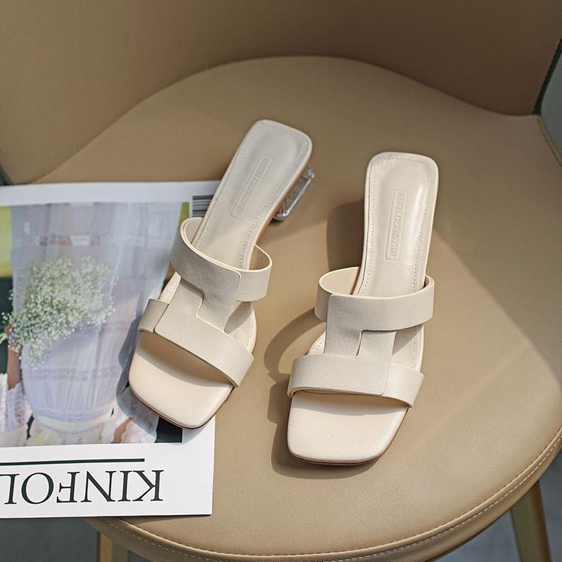 Dép Đế Pha Lê Kiểu Dáng Đơn Giản Thời Trang Dành Cho Nữ