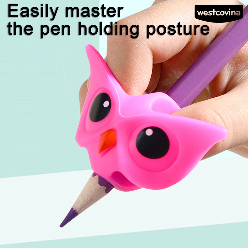 [Hot]✍Dụng Cụ Cầm Bút Silicone Hỗ Trợ Sửa Tư Thế Viết Cho Học Sinh