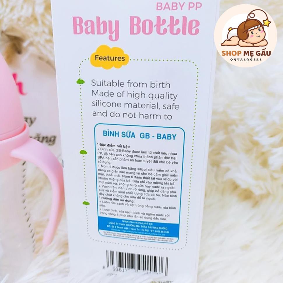 Bình Sữa Gb Baby Bottle Hàn Quốc 180Ml Cho Bé