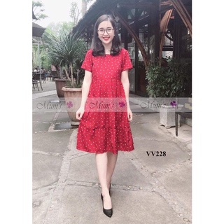 Đầm bầu 🚛 freeship 🚛 váy voan mận hình tim