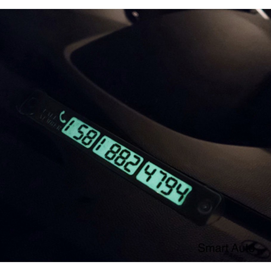 Bảng ghi số điện thoại gắn kính ô tô khi đỗ xe Smart Auto