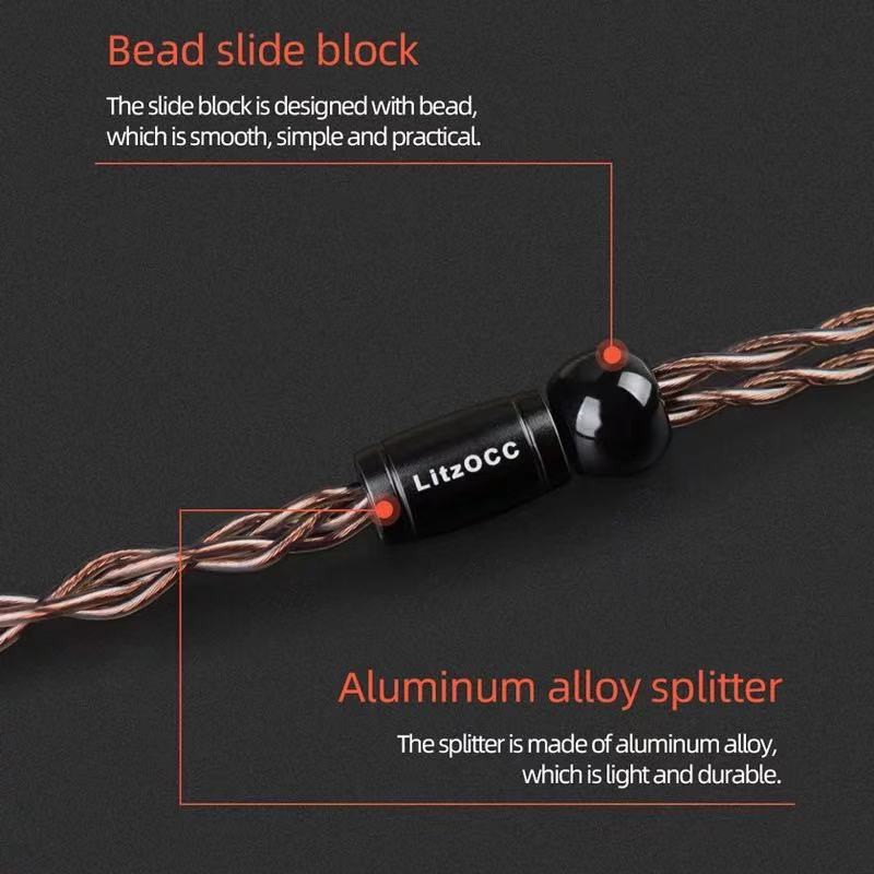 Cáp Tai Nghe Bằng Đồng 4n Litz Occ 3.5mm / 2.5mm / 4.4mm Mmcx / Nx7 / Qdc / 0.78 2pin Cho Cim Zax Asf Ba8 Vx V90S Mk3