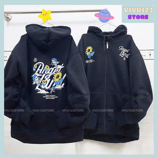Áo khoác dây kéo ANGLE LAND NEW form rộng unisex có nón ❤️ hoodie  ZIP ULZZANG VIVU123STORE   HOD068