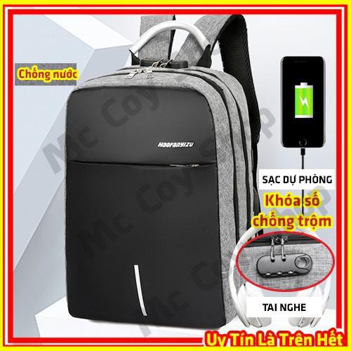 Balo Laptop Chống Trộm, Túi Cặp Đựng Laptop 15.6 inch Chống Sốc Cho Dân Văn Phòng Đi Làm Mc Coy Shop