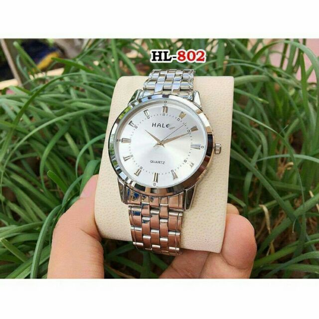 Đồng hồ nam Halei màu trắng cực bền (tặng kèm pin)