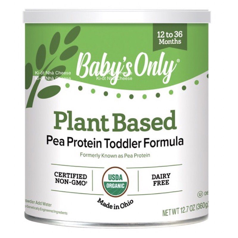 Sữa Baby’s Only Organic Pea Protein Toddler Formula (360g), có bill mua đầy đủ