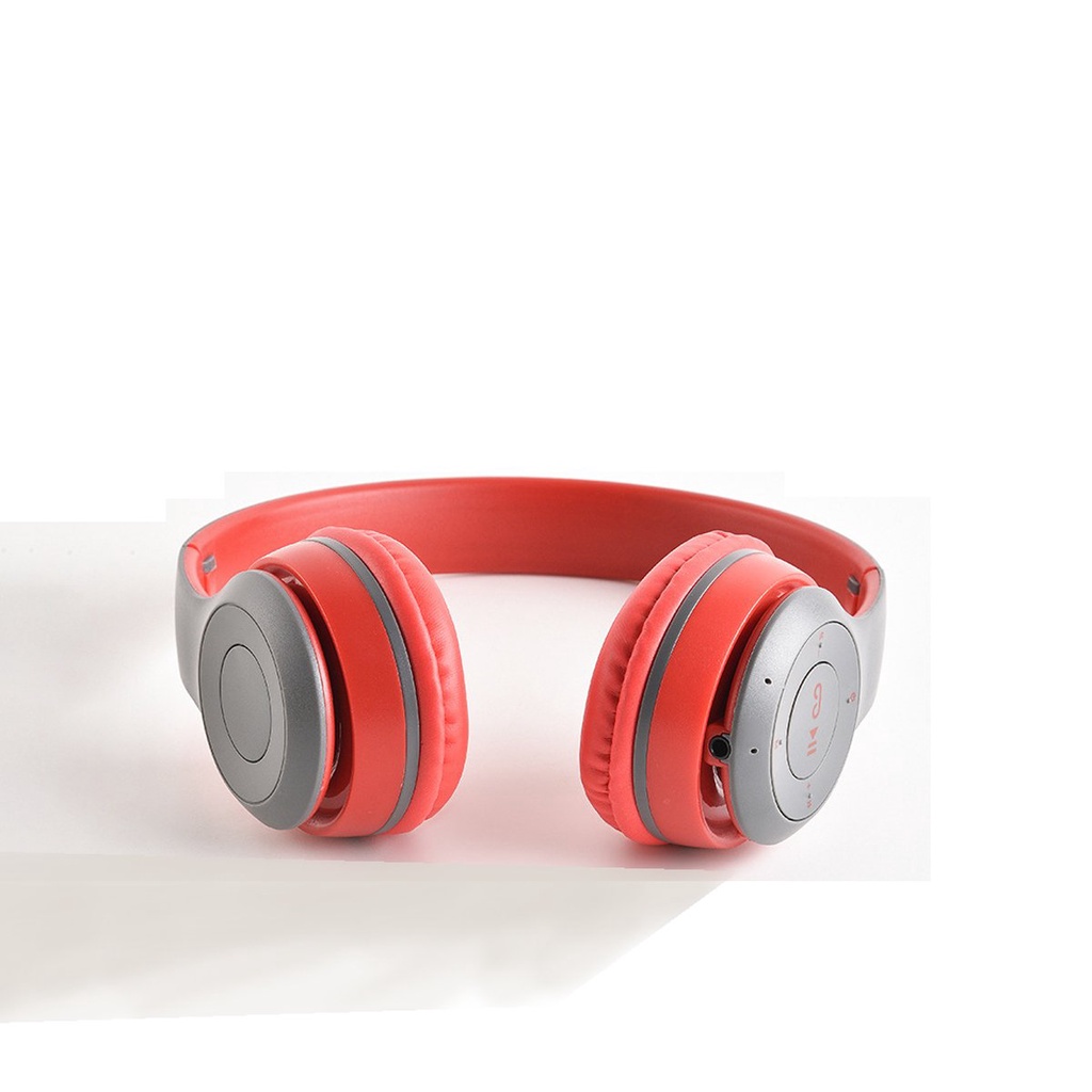 Combo Tai nghe chụp tai bluetooth có micro không dây P47 chơi game học online headphone bluetooth chụp tai gập gọn