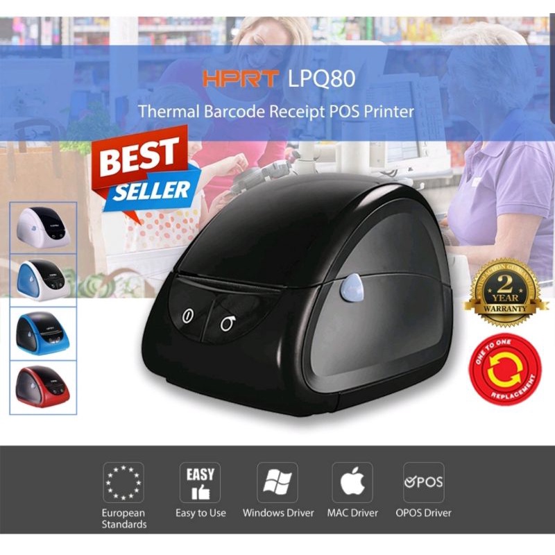 Máy in nhiệt, in mã vạch, HPRT LPQ80 ( có tặng kèm cuộn giấy in )