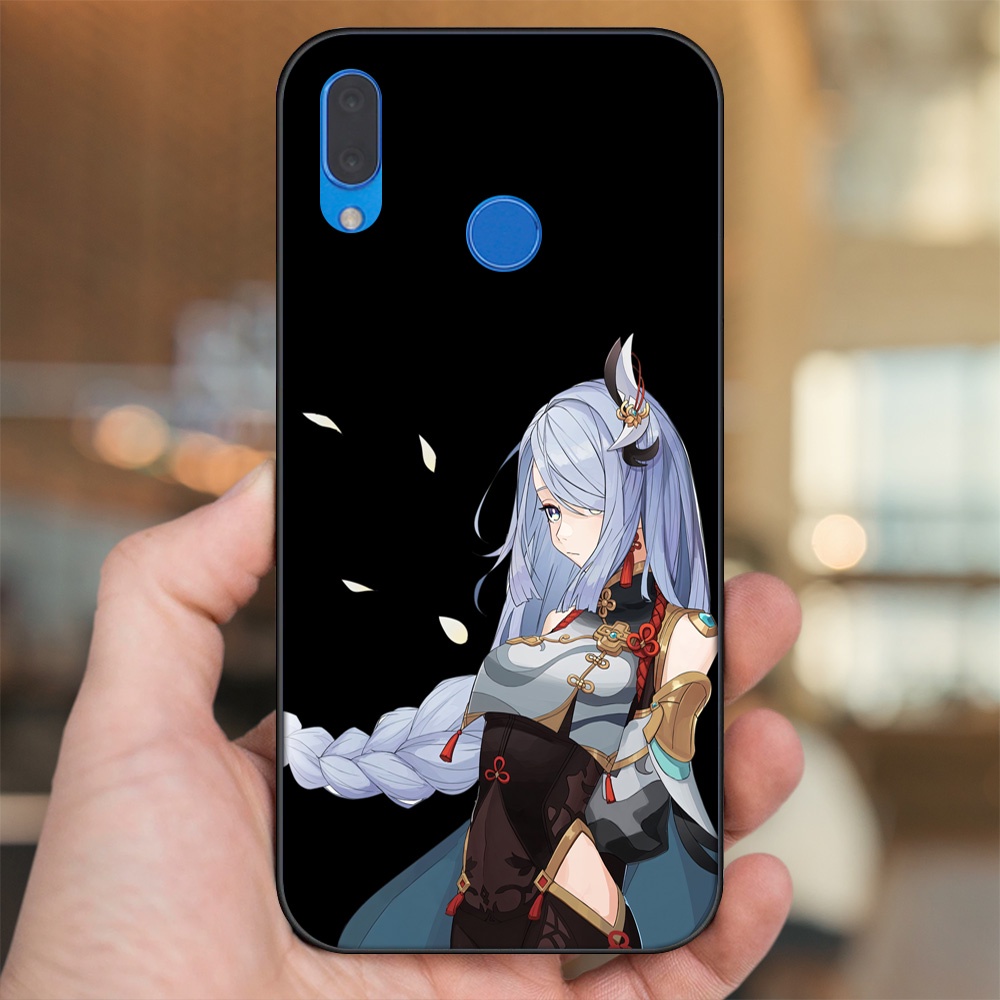 Ốp lưng Huawei Nova 3, Nova 3i, Nova 3e, P20 Lite viền đen in hình Shenhe Genshin Impact