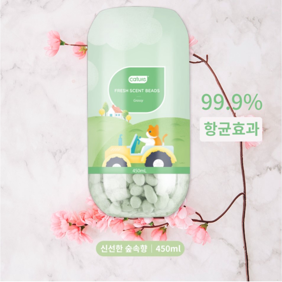 Hạt khử mùi CATURE - Viên thơm khử mùi cát vệ sinh cho mèo (450ml) (Full hương thơm)