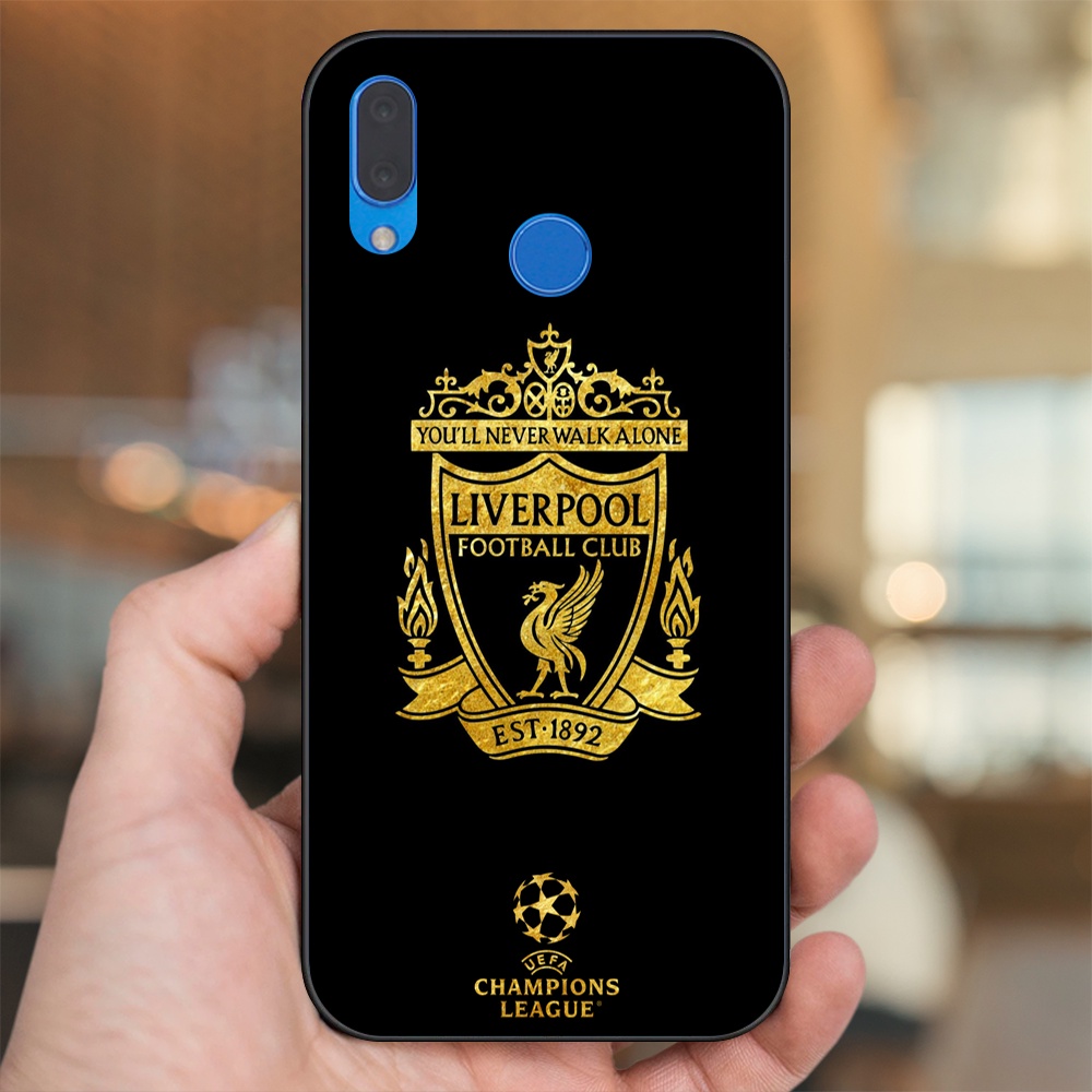 Ốp lưng Huawei Nova 3, Nova 3i, Nova 3e, P20 Lite viền đen in hình Liverpool FC