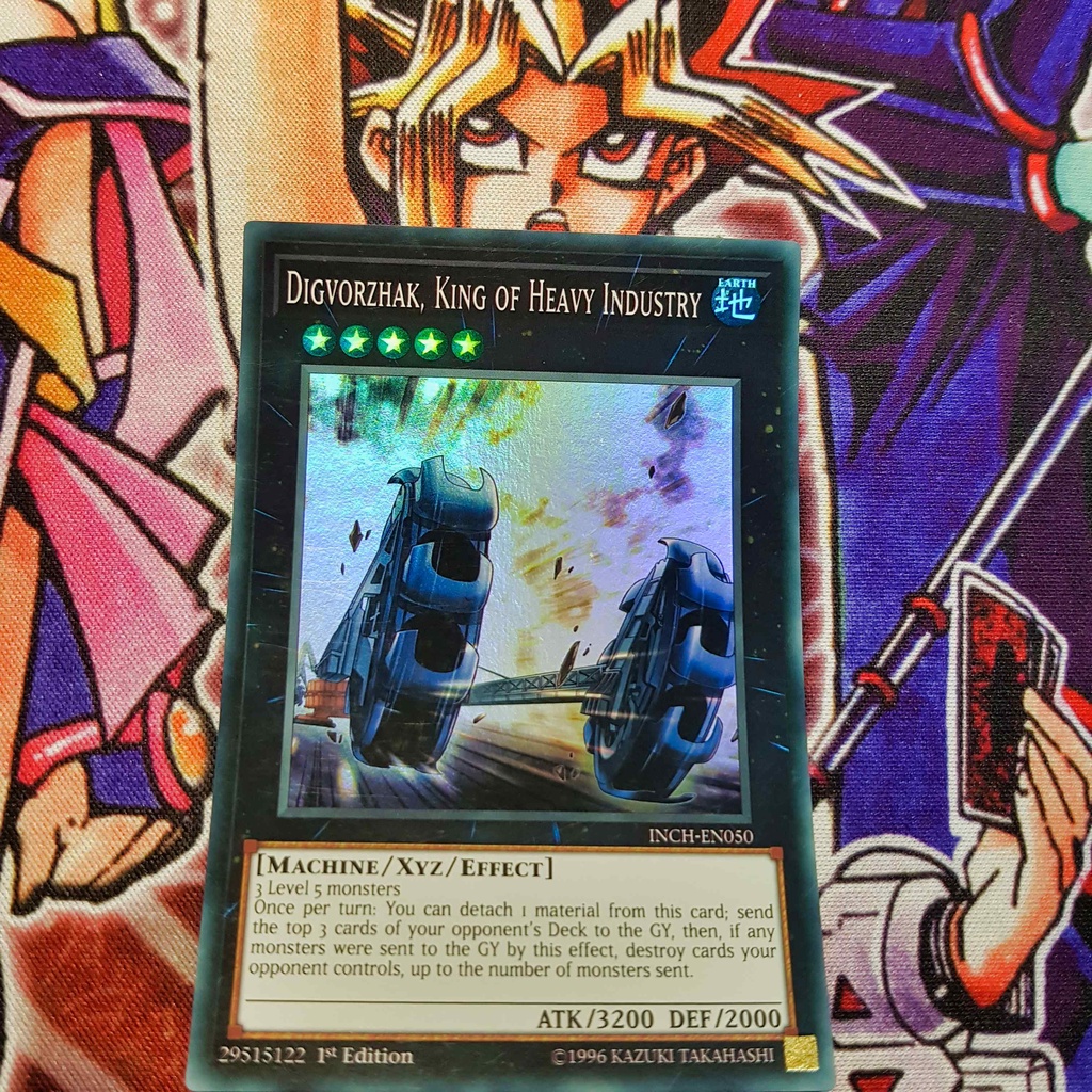 Thẻ bài Yugioh chính hãng | Digvorzhak, King of Heavy Industry | INCH Super rare.