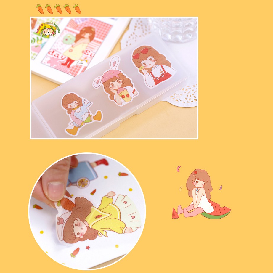 STICKER 12 TẤM SWEET GIRL | MST224