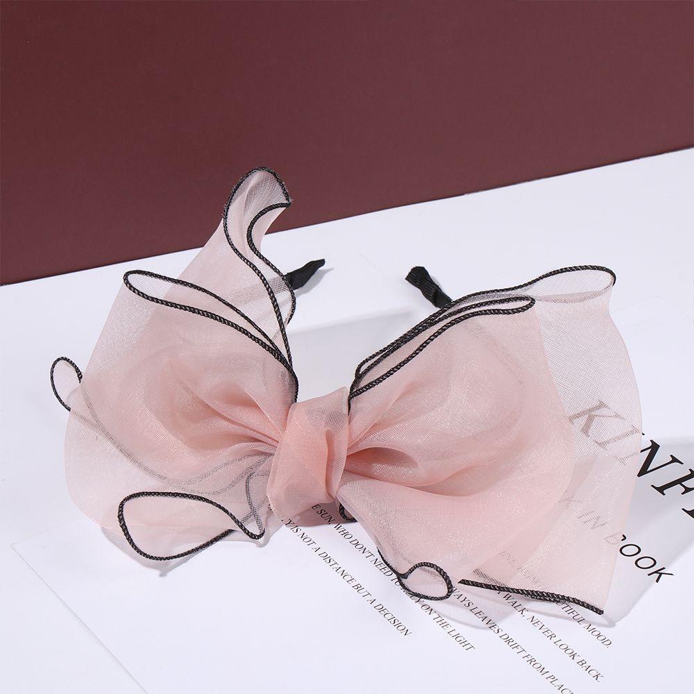 Băng Đô Cài Tóc Thắt Nơ Ruy Băng Lớn Lấp Lánh Cho Nữ