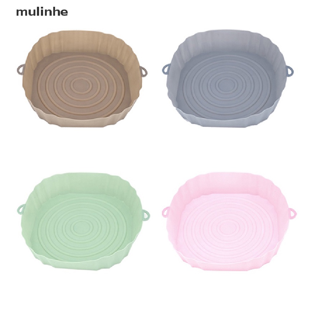 Nồi Chiên Không Dầu Bằng Silicone 18cm Kèm Khay Nướng Chống Dính