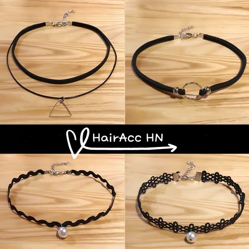 Vòng Cổ Choker Đen Trơn Mảnh Thiết Kế Đơn Giản Cá Tính Phong Cách Hàn Quốc Choker Cổ Phụ Kiện Trang Sức Nữ 2021