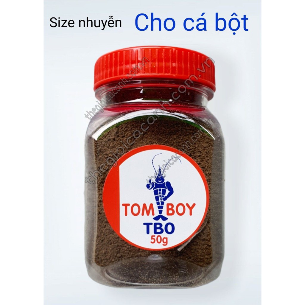 THỨC ĂN CÁM TOMBOY TB2 HỦ 50G DẠNG CHÌM - THỨC ĂN CAO CẤP CHO CÁ BỘT , TÔM VÀ CÁ LOẠI CÁ CẢNH KHÁC. GIÚP TIÊU HÓA T