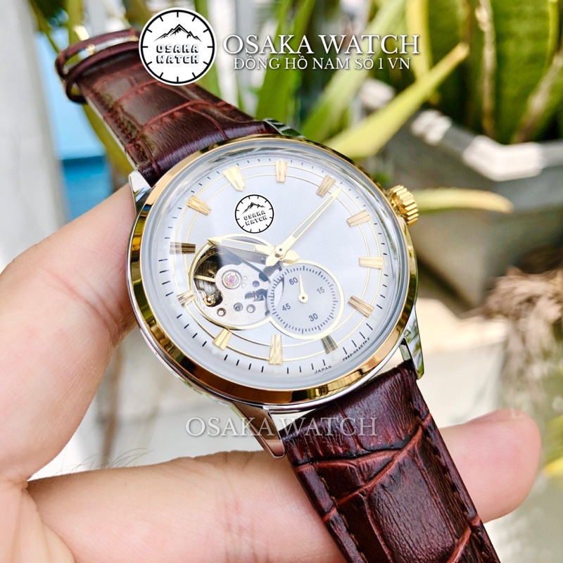 Đồng Hồ Nam Osaka ORIF6S Máy Cơ Automatic Dây Da Máy Nhật Lộ Cơ Cao Cấp Chống Nước Chống Xước Mới