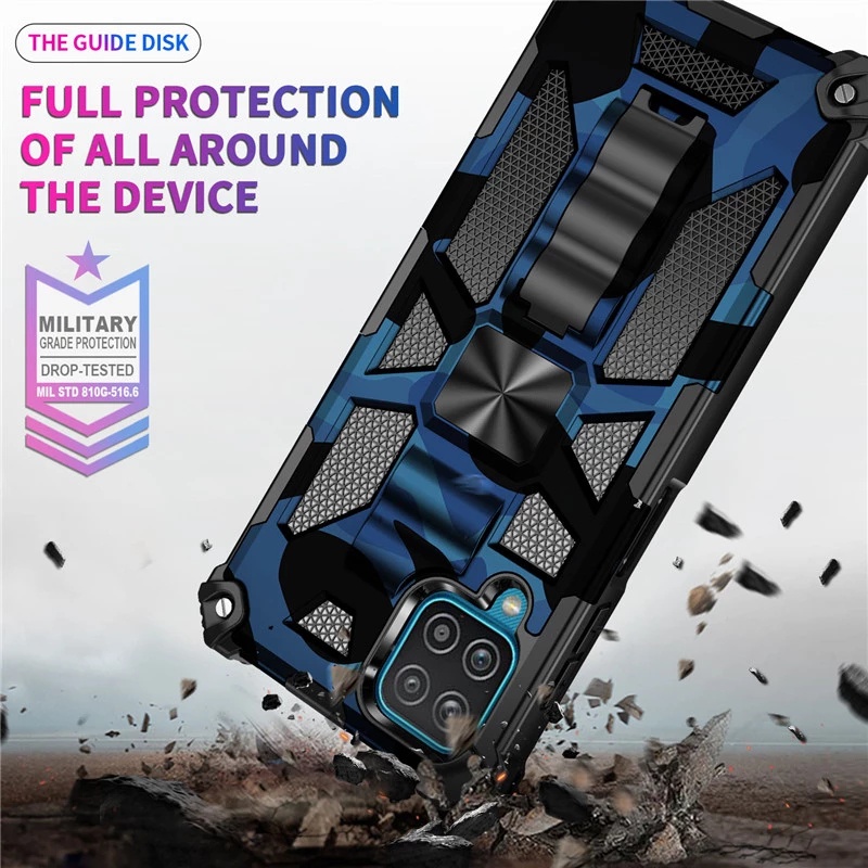 Ốp Điện Thoại Cứng Có Vòng Đỡ Nam Châm Cho Samsung Galaxy A13 A23 A53 A33 A12 A32 A52 A72 A51 A71 A02S A03S M12 M22 M32