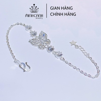 Lắc Tay Bạc Cánh Bướm Đính Đá - Minh Canh Jewelry