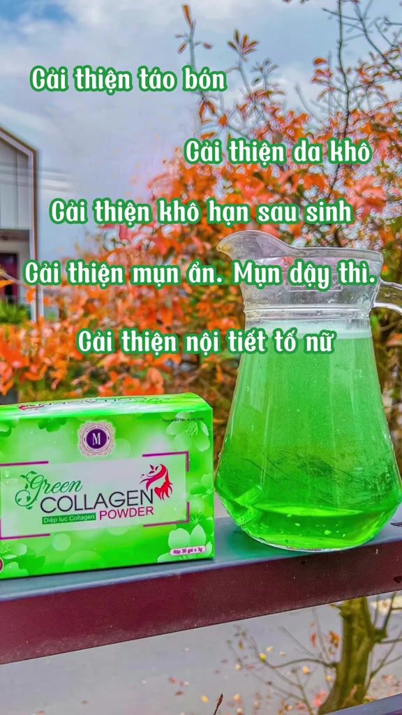 Diệp Lục Collagen Chính Hãng  Giảm Cân Green Collagen Hộp 30 Gói. | BigBuy360 - bigbuy360.vn