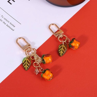 Móc Khóa Hình Lá Persimmon Ruyi Dễ Thương