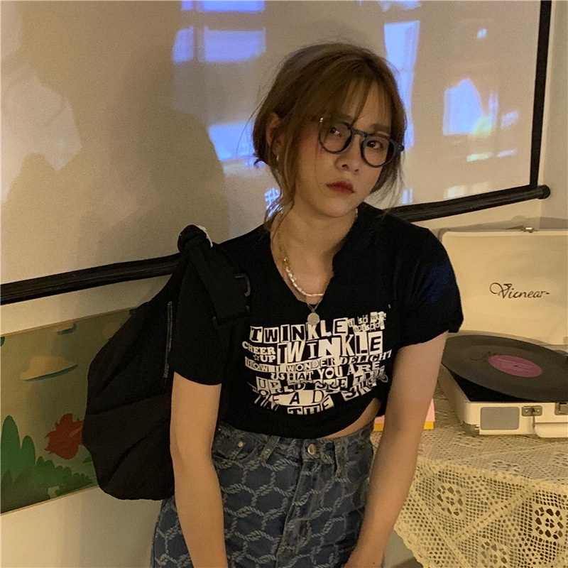 Áo Thun Tay Ngắn Màu Trắng Thời Trang Mùa Hè Mới Cho Nữ