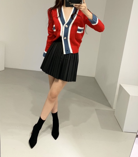 Áo cardigan len tay dài