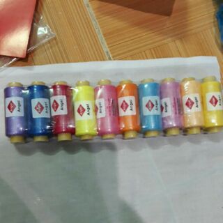 10 cuộn chỉ màu loại tốt 24k