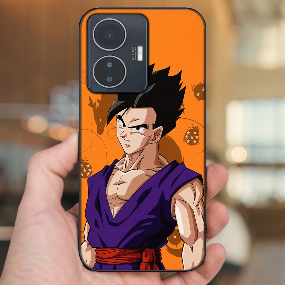 Ốp lưng Vivo Y55 2022 viền đen in hình Gohan Dragon Ball