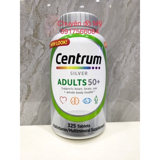 Date T11/2024_ Centrum Silver Adults 50+ Hộp 325 viên Vitamin cho người trên 50 của Mỹ