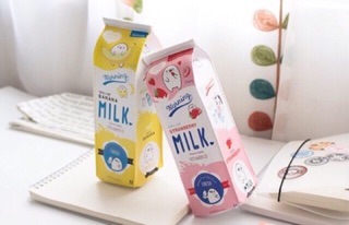 Túi bút hình hộp sữa