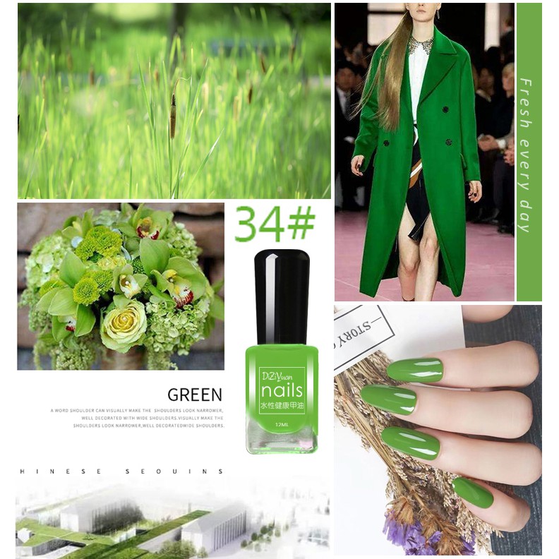 Sơn móng 35 màu sắc tùy chọn thời trang xinh xắn