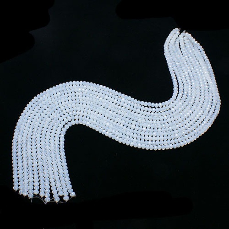 Chuỗi hạt opalite cỡ 3x2mm kích thước lỗ 0.5mm 147 hạt/sợi 13inch làm đồ trang sức