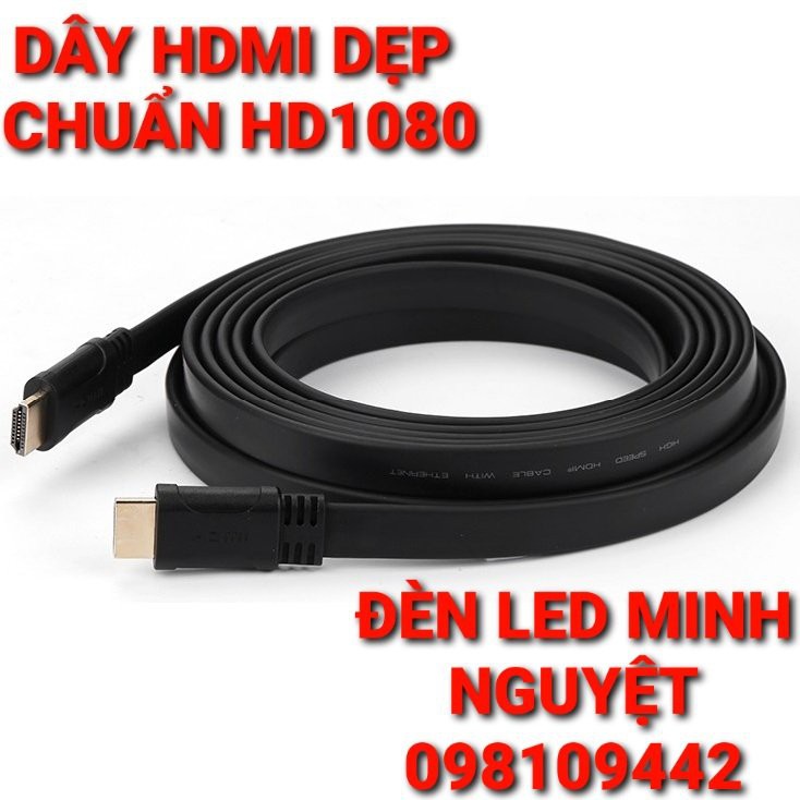 DÂY CÁP HDMI DẸP TRÒN 1m5/3m/5m CHUẨN HD 1080