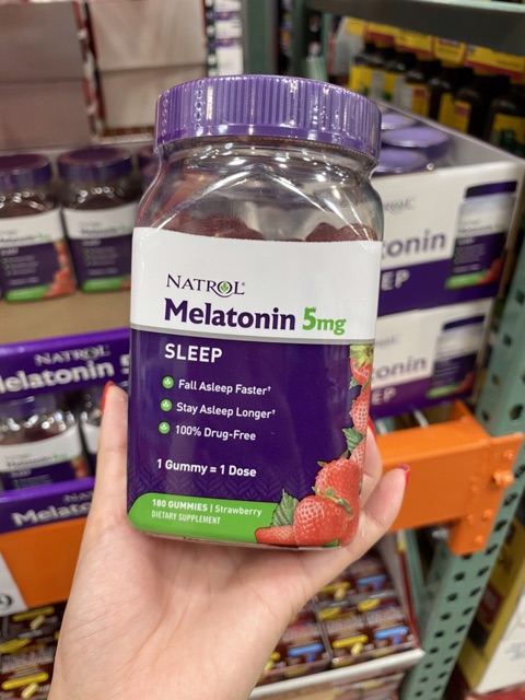 Gummies hỗ trợ ngủ ngon Natrol Melatonin 5mg 180 Viên Mới - Kẹo Dâu hỗ trợ ngủ ngon | BigBuy360 - bigbuy360.vn