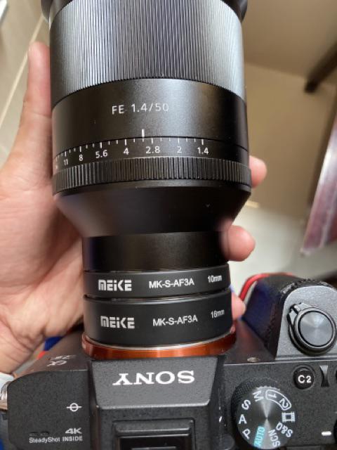 Meike MK-S-AF3B Auto Focus Macro Anello Tubo Di Estensione Per Sony E Mount A7 A7II A7III A9 A6000 A6100 A6400 A6600 NEX-5C NEX-7  44 - 6