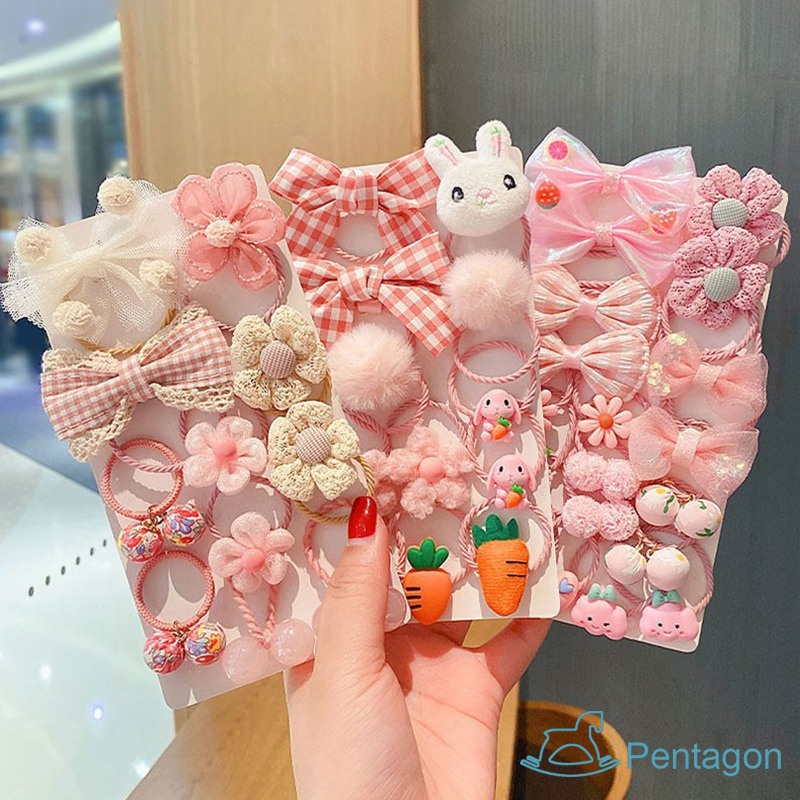 Set 20 Kẹp Tóc Nơ Họa Tiết Hoạt Hình Dễ Thương Cho Bé Gái