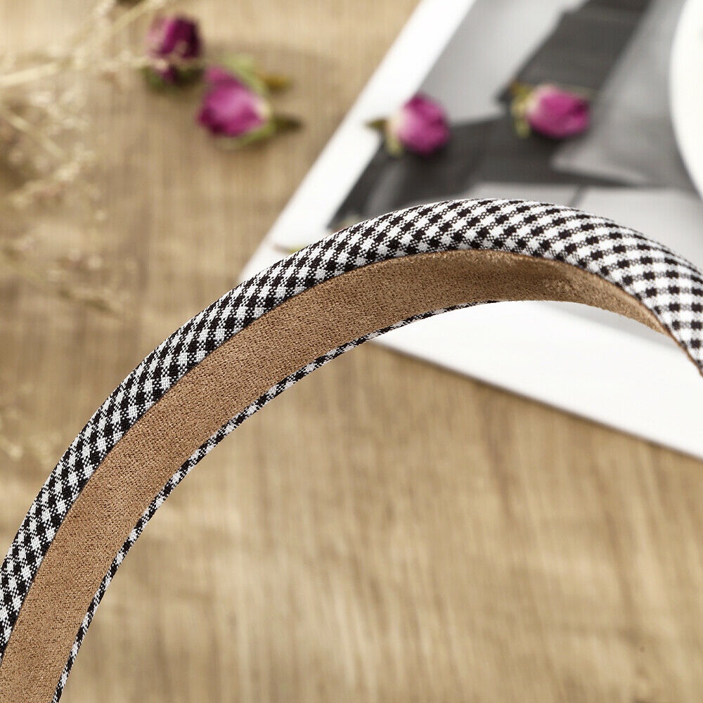 Cài tóc nữ Haimeikang họa tiết kẻ ô đính đá thời trang