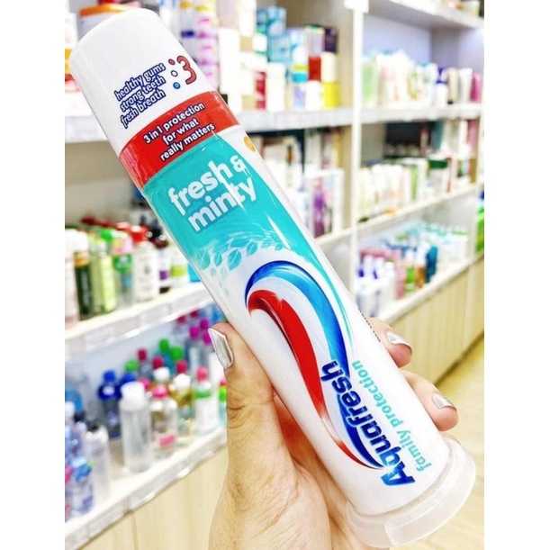 Kem Đánh Răng Ống Aquafresh Cho Người Lớn Hàng Chính Hãng UK