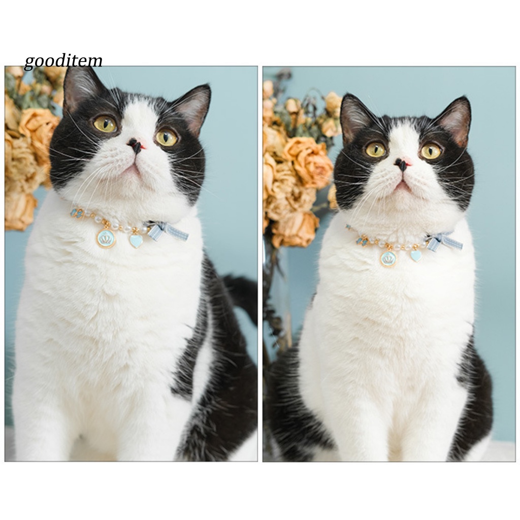 Vòng cổ Mặt Hình Mèo Trang Trí Tinh Tế Dễ Thương Cho Thú Cưng