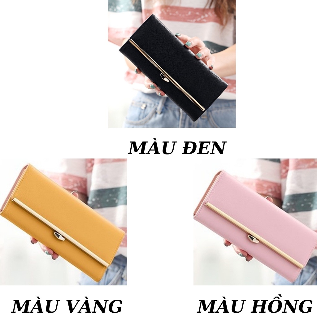 Ví nữ dài cao cấp cầm tay thời trang da hàng hiệu nhiều ngăn tiện lợi 7K STORE V10