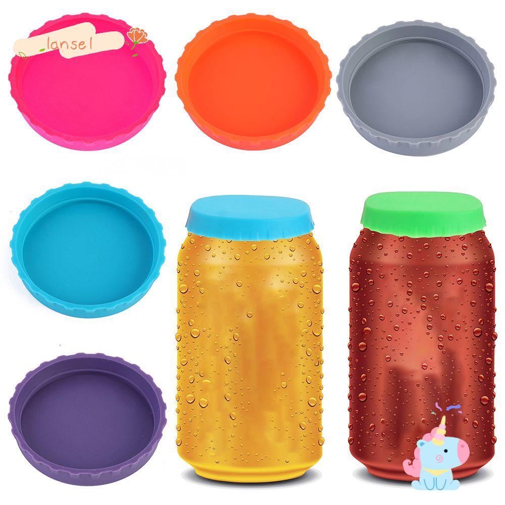 Set 6 Nắp Silicone Đậy Lon Nước Ngọt / Soda Có Thể Tái Sử Dụng