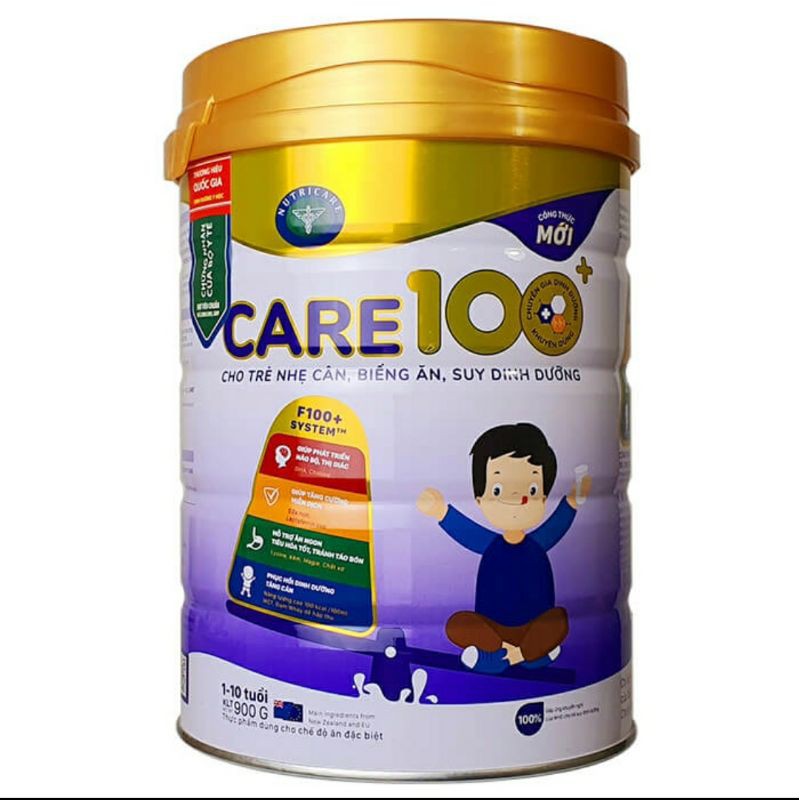 (Date mới) Sữa bột Nutricare Care 100+ 900g