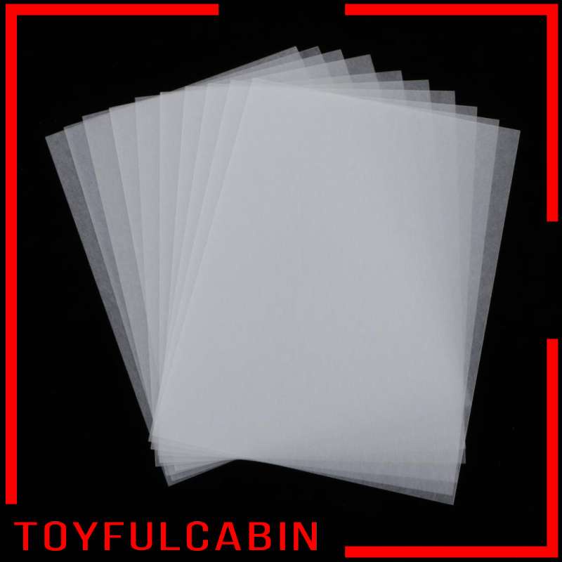 Set 10 Tờ Giấy Co Nhiệt Màu Trong Mờ Dùng Để Đánh Bóng Đồ Chơi