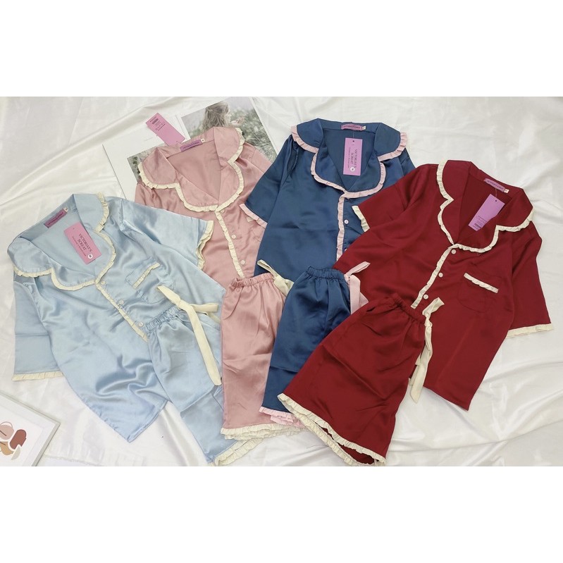 BÁN SỈ BỘ LỤA ĐÙI VIỀN BÈO ĐÁP TÚI CHO NỮ | BigBuy360 - bigbuy360.vn