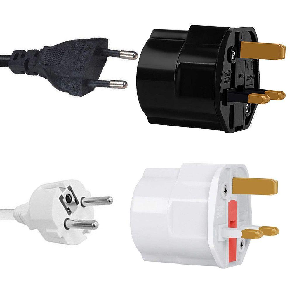 Ổ Cắm Điện Chuyển Đổi EU Sang UK 2 Pin 250V 13A Tiện Dụng Khi Đi Du Lịch
