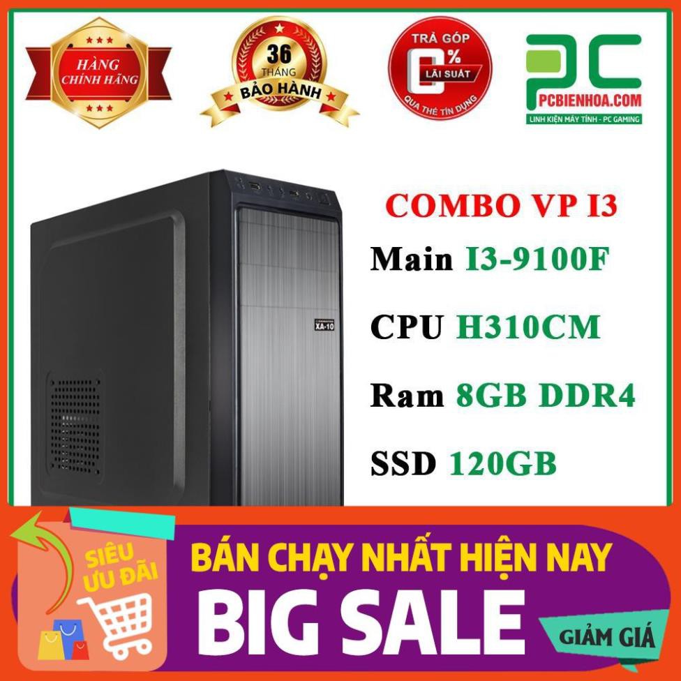 Máy tính I3 9100F H310CM 8G 120G 500W + Màn 22B1 TẶNG BÀN DI CHUỘT GAMING